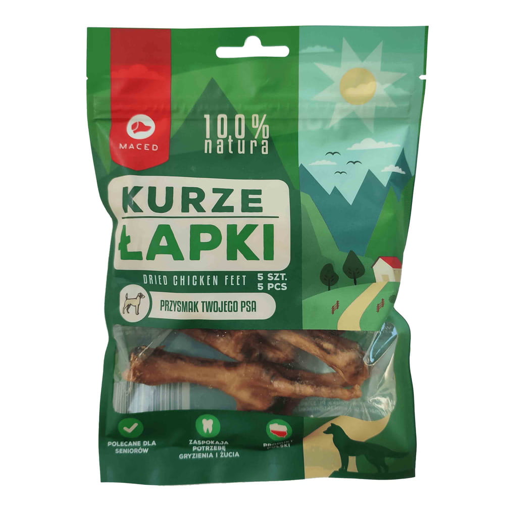 Maced kurze łapki drobiowe naturalny przysmak 5szt